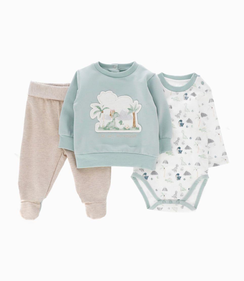 Conjunto recién nacido 3 piezas crema 4 Kids-0