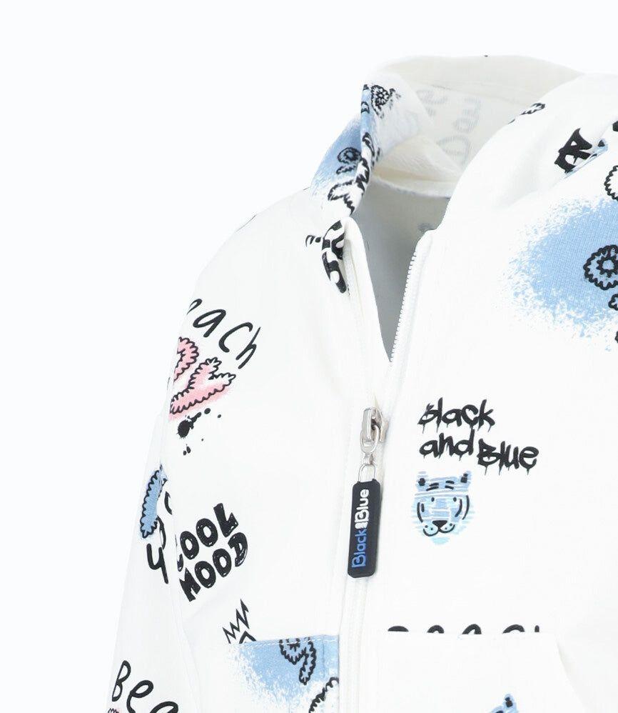 Polerón bebé estampado crudo Black and Blue-2