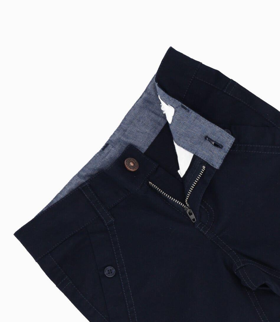Pantalón niño básico azul marino Black and Blue-2