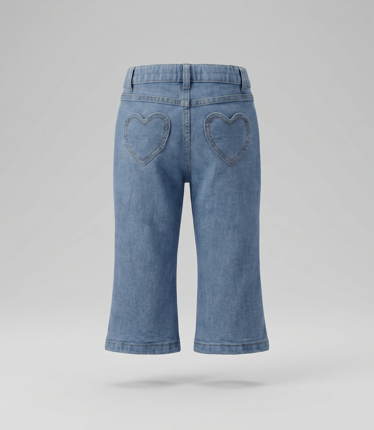Jeans bebé flare cherry L12111270374 denim celeste Limonada-1