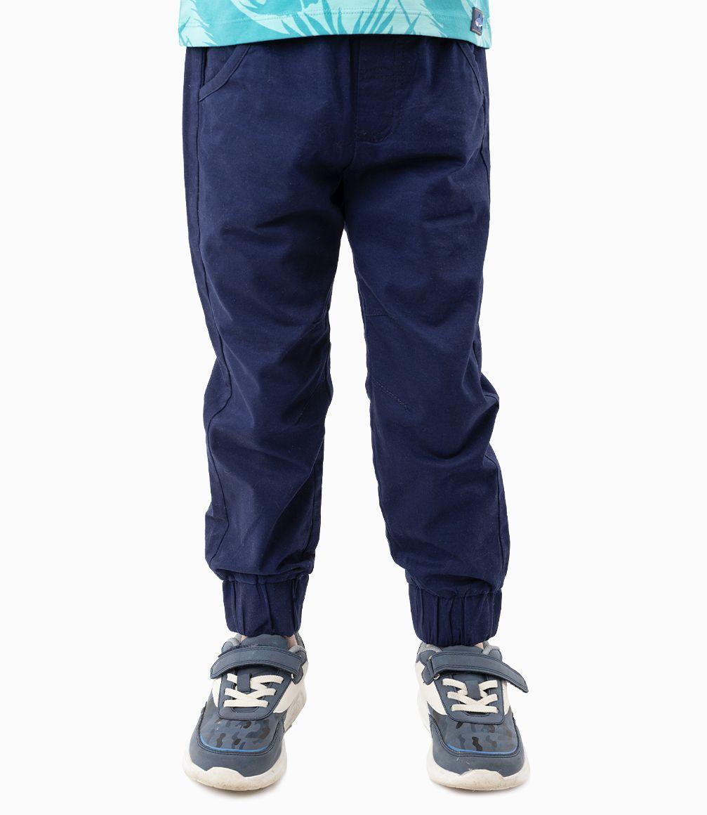 Pantalón Con Cordones Ajustables Niño Azul Marino 4 Kids-0