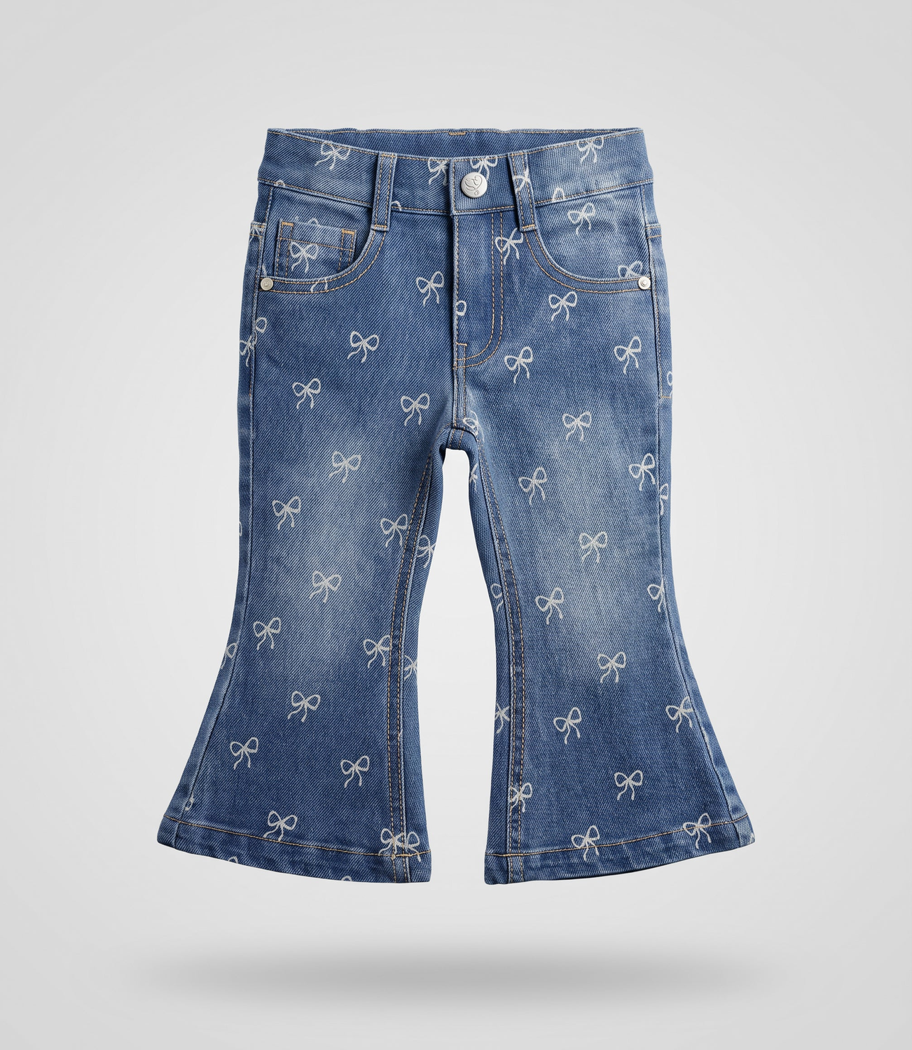 Jeans bebé flare  L12111270674 denim celeste Limonada-0