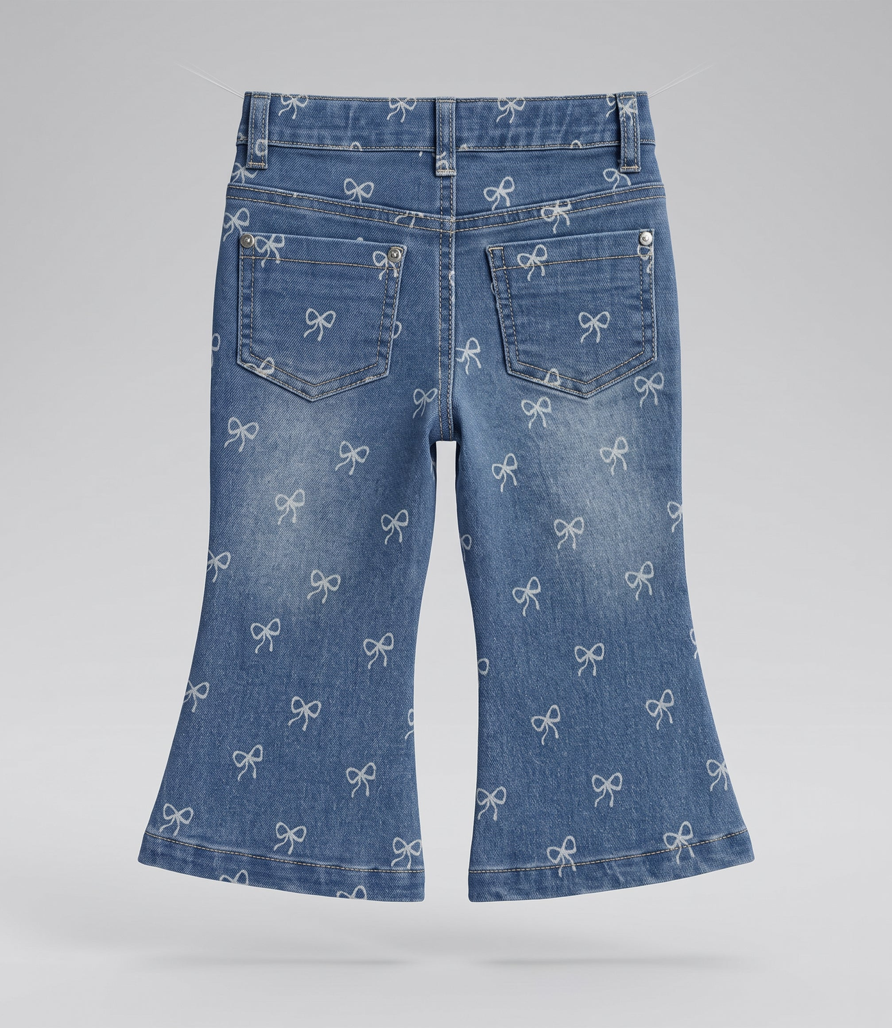Jeans bebé flare  L12111270674 denim celeste Limonada-1