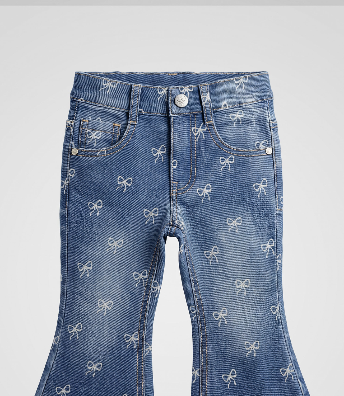 Jeans bebé flare  L12111270674 denim celeste Limonada-2