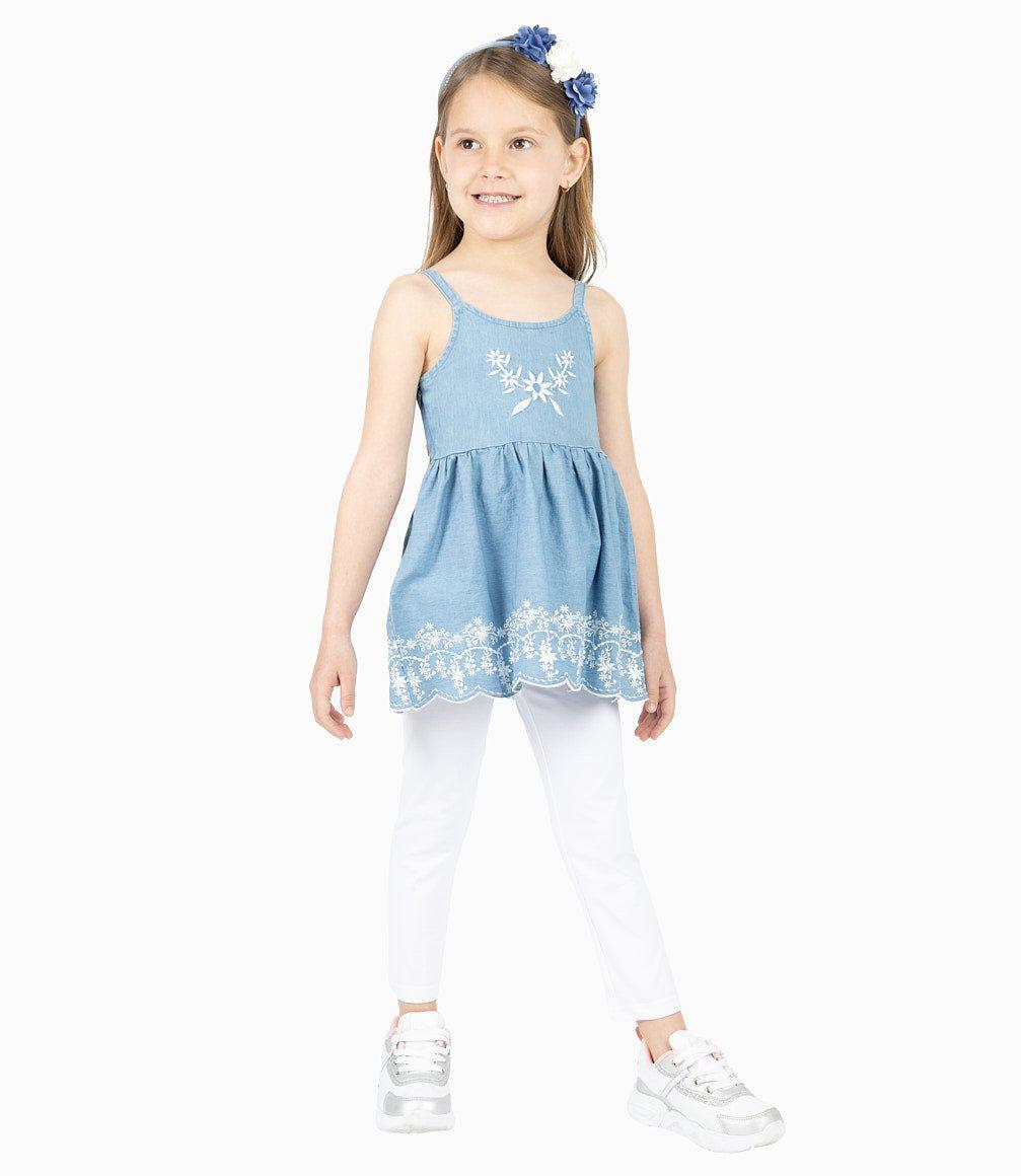 Conjunto Niña De Vestido Y Calzas-1