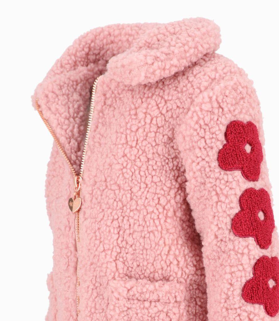 Chaqueta bebés flores morado 4 Kids-2