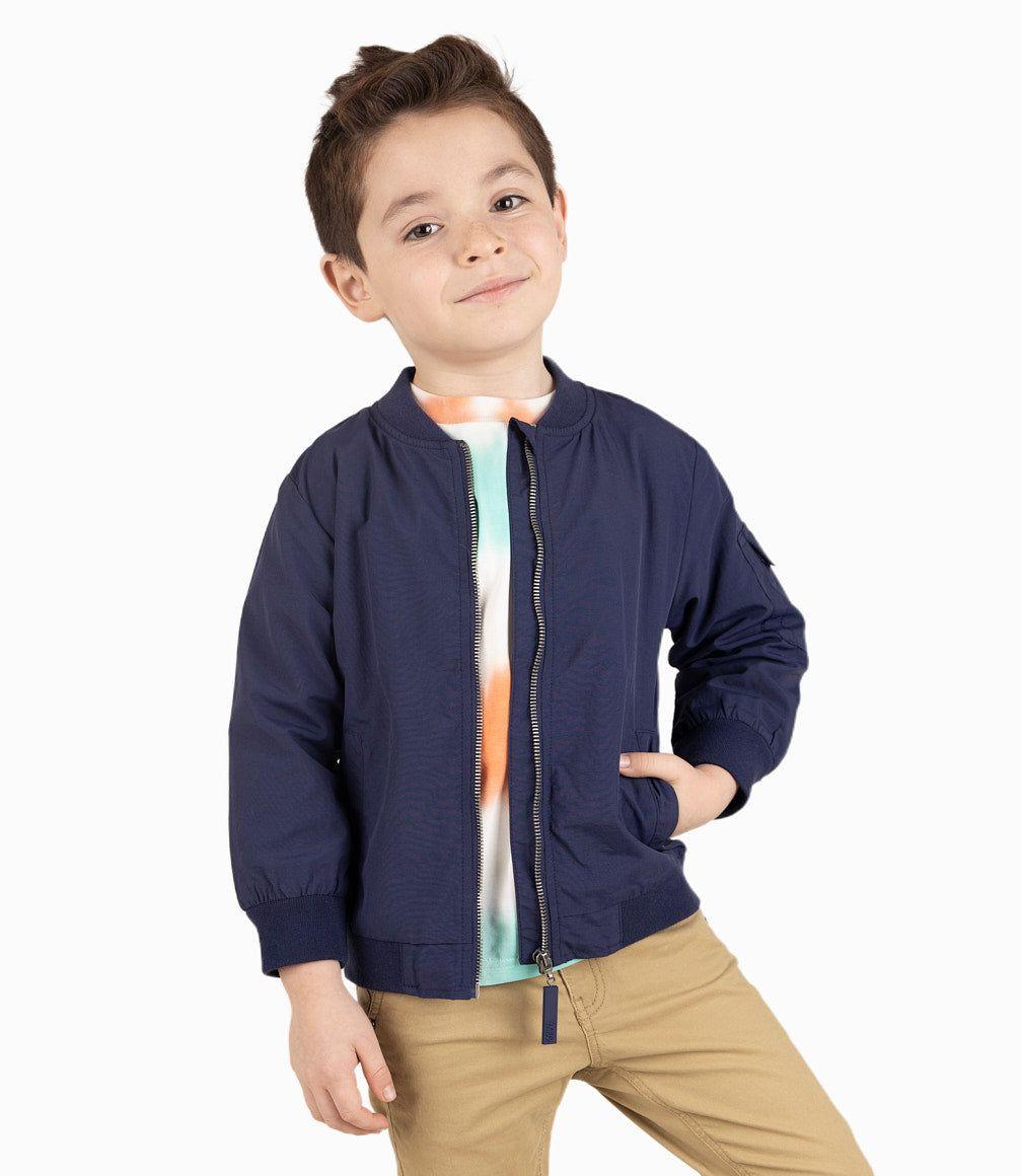Chaqueta Niño Bomber Azul Marino-5