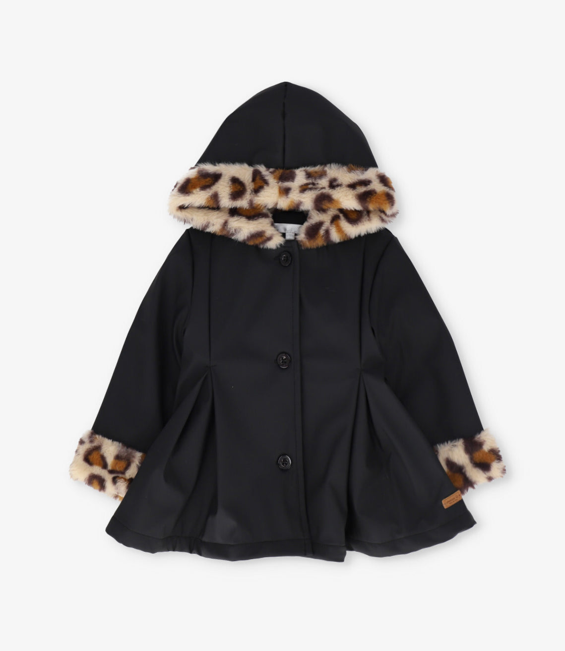 Chaqueta niña animal print negro Limonada-0