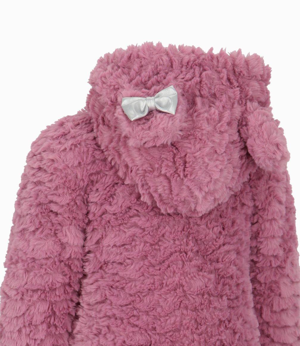 Chaqueta bebé con conejo palo rosa Limonada-2