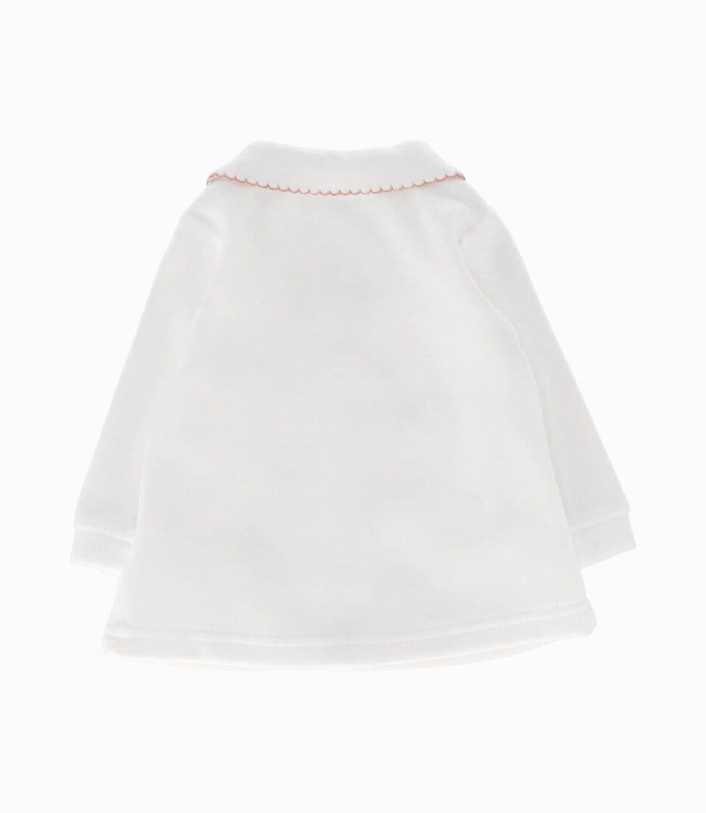 Conjunto recién nacida de polera y calzas palo rosa Limonada-2