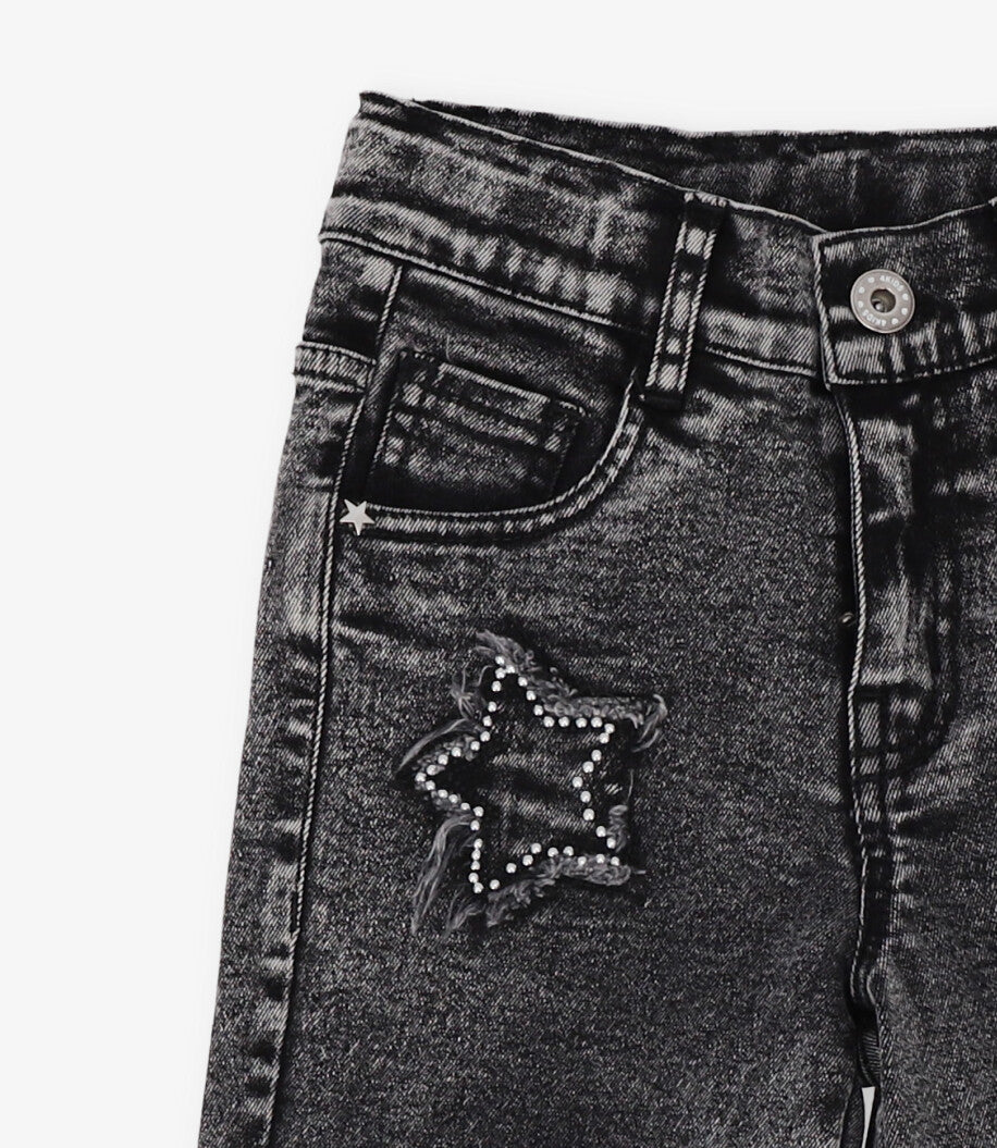 Jeans niña estrellas denim gris 4 Kids-3