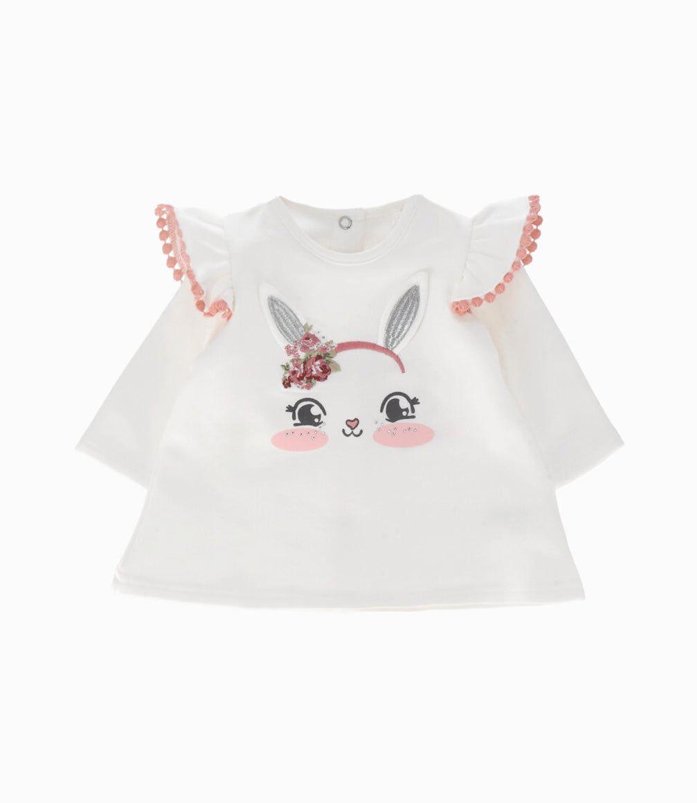 Conjunto recién nacida con conejo rosa Limonada-1
