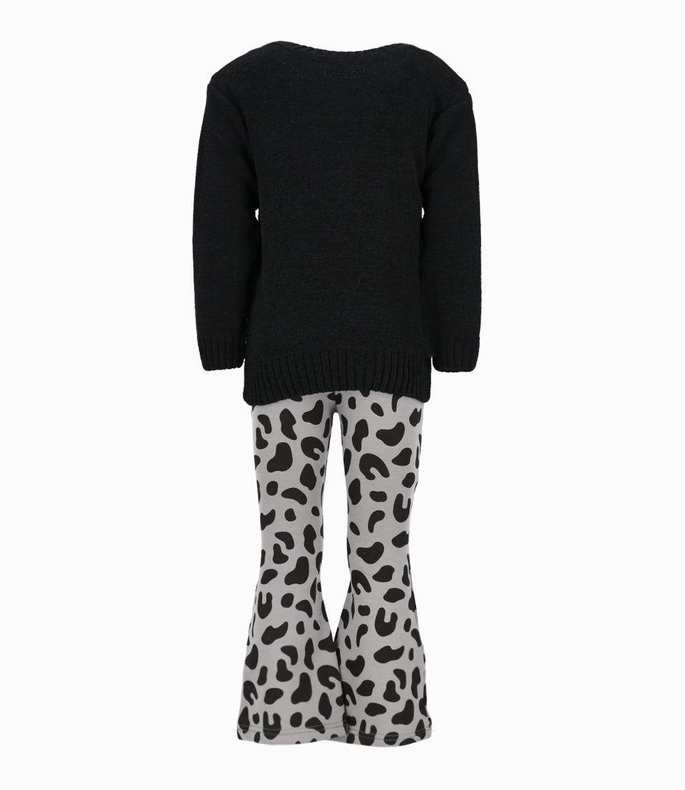 Conjunto niña con diseño negro Limonada-1