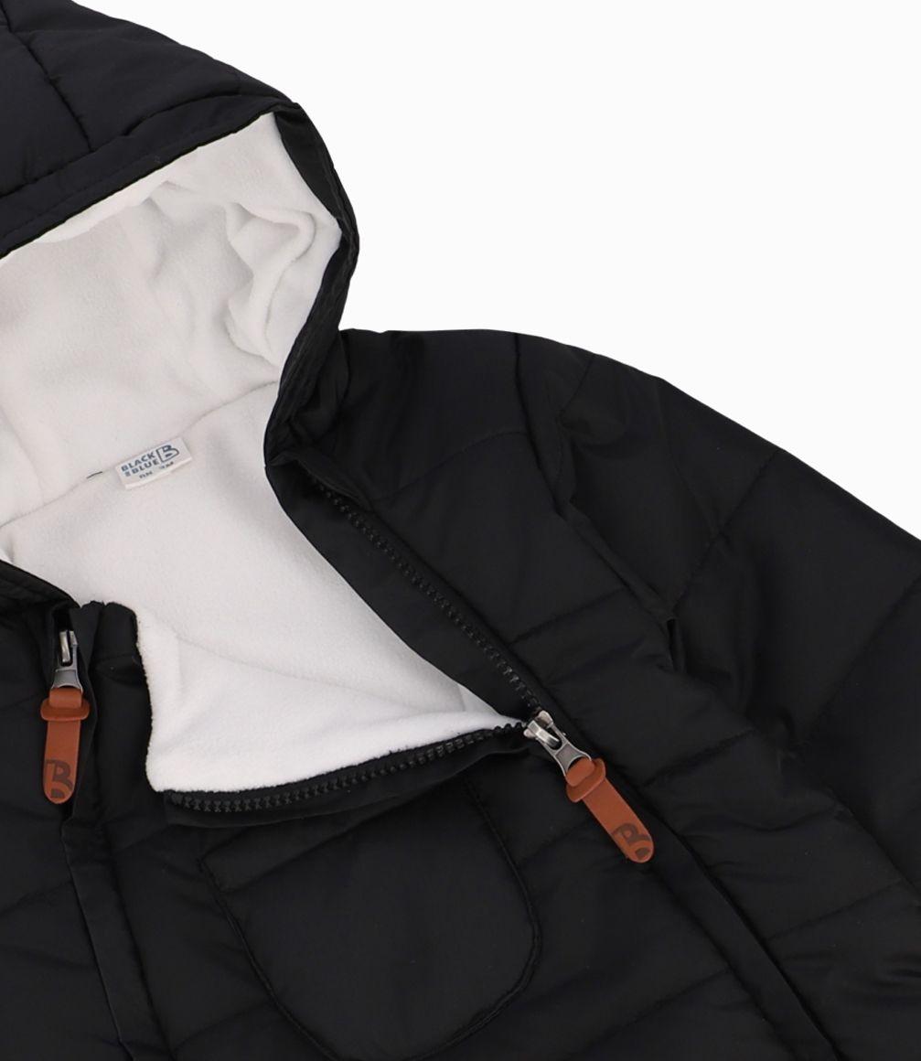 Saquito Recién Nacido De Parka Negro-2
