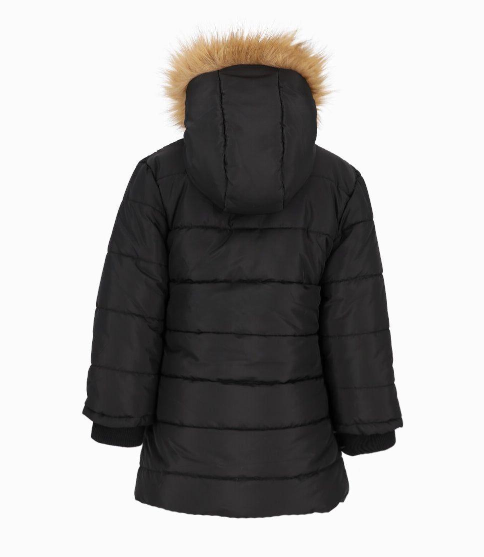 Parka niña acolchada negro Limonada-1