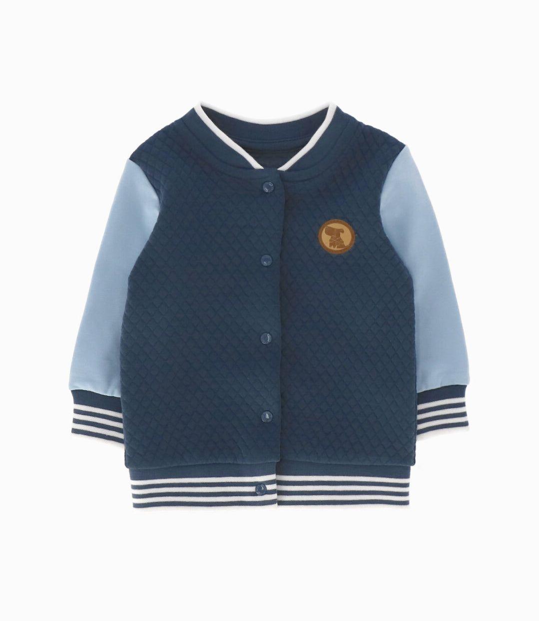 Polerón recién nacido bicolor azul marino 4 Kids-0