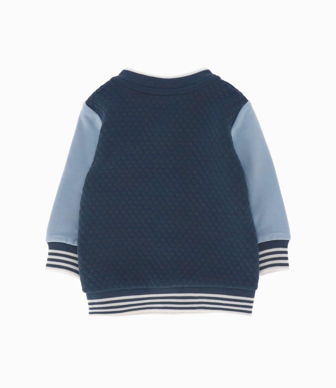 Polerón recién nacido bicolor azul marino 4 Kids-1