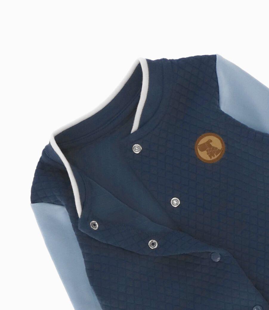 Polerón recién nacido bicolor azul marino 4 Kids-2