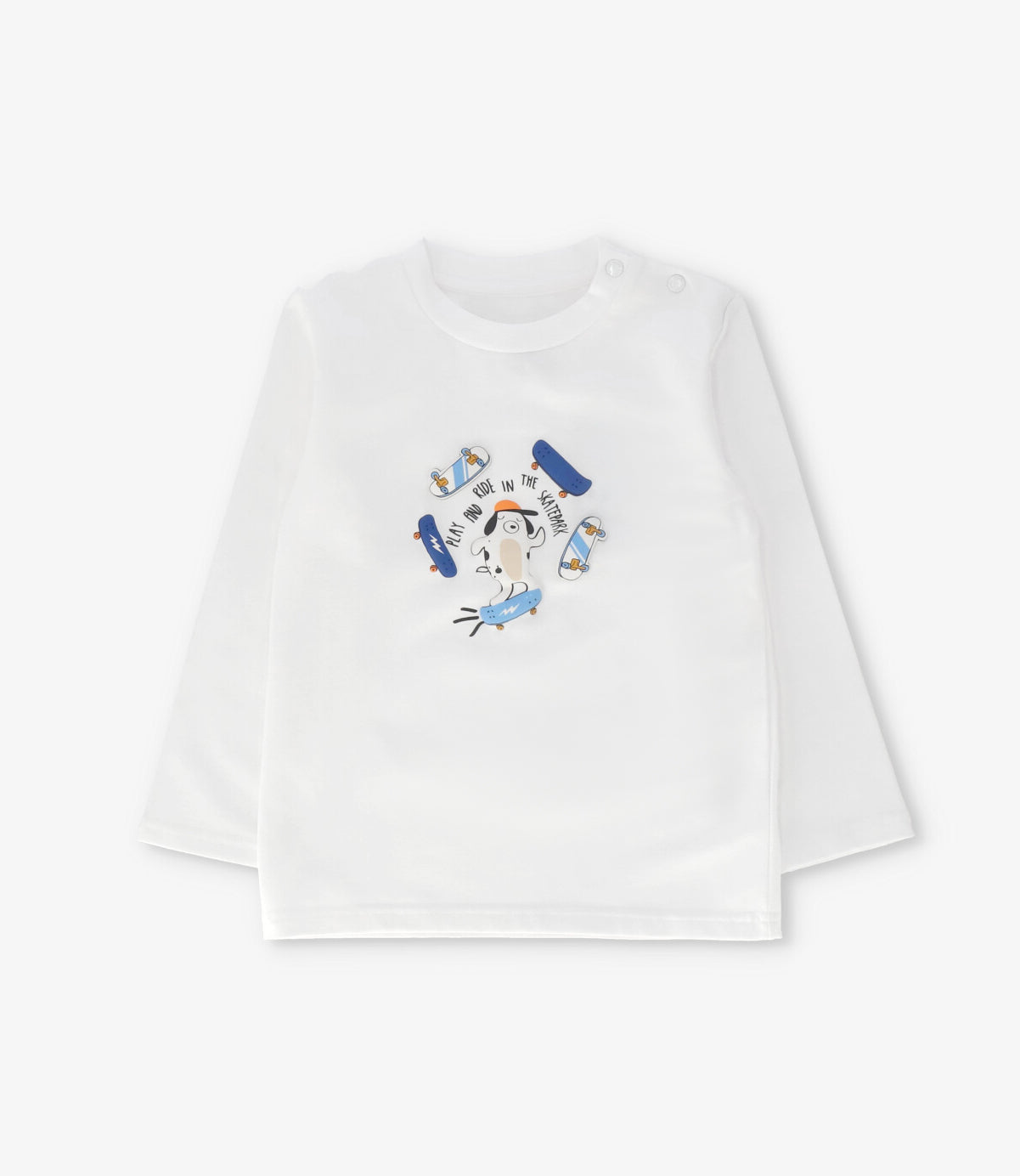 Polera manga larga bebé play and ride crudo 4 Kids-0