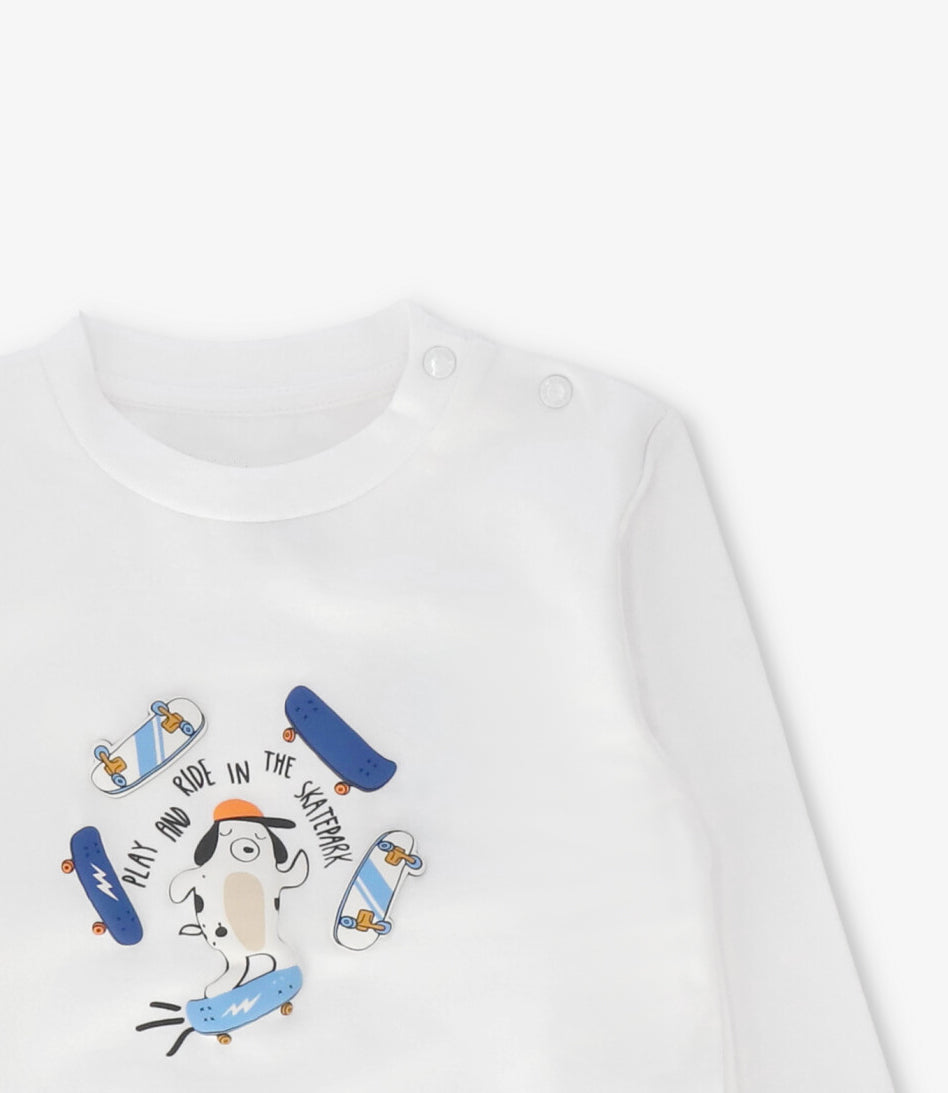 Polera manga larga bebé play and ride crudo 4 Kids-2