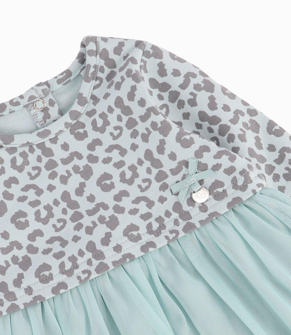 Conjunto Recién Nacida De Polera Y Calzas Menta-5