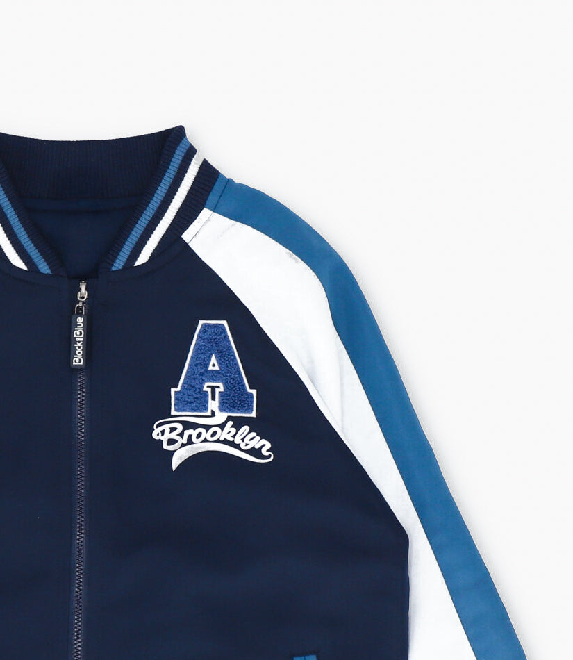 Chaqueta niño bomber azul Black and Blue-3