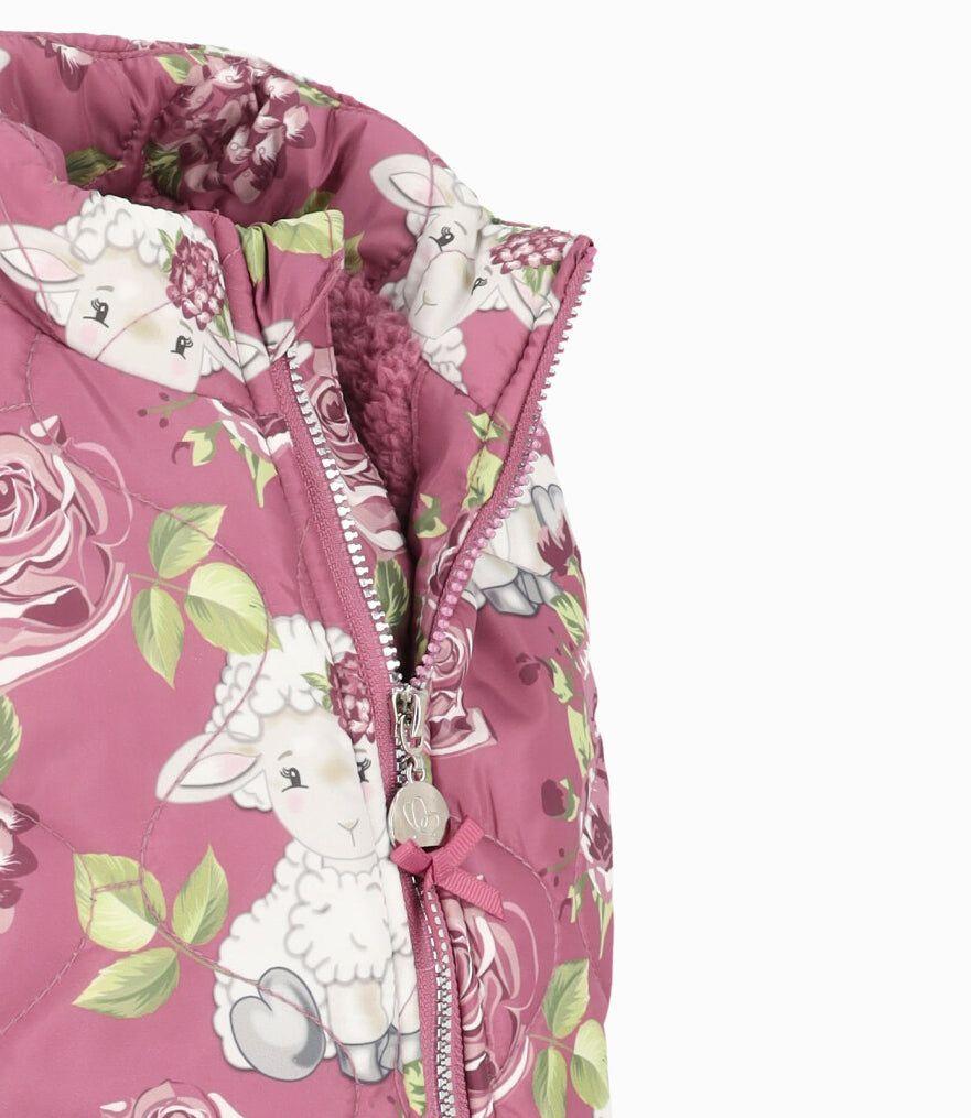Parka bebés sin mangas palo rosa Limonada-3