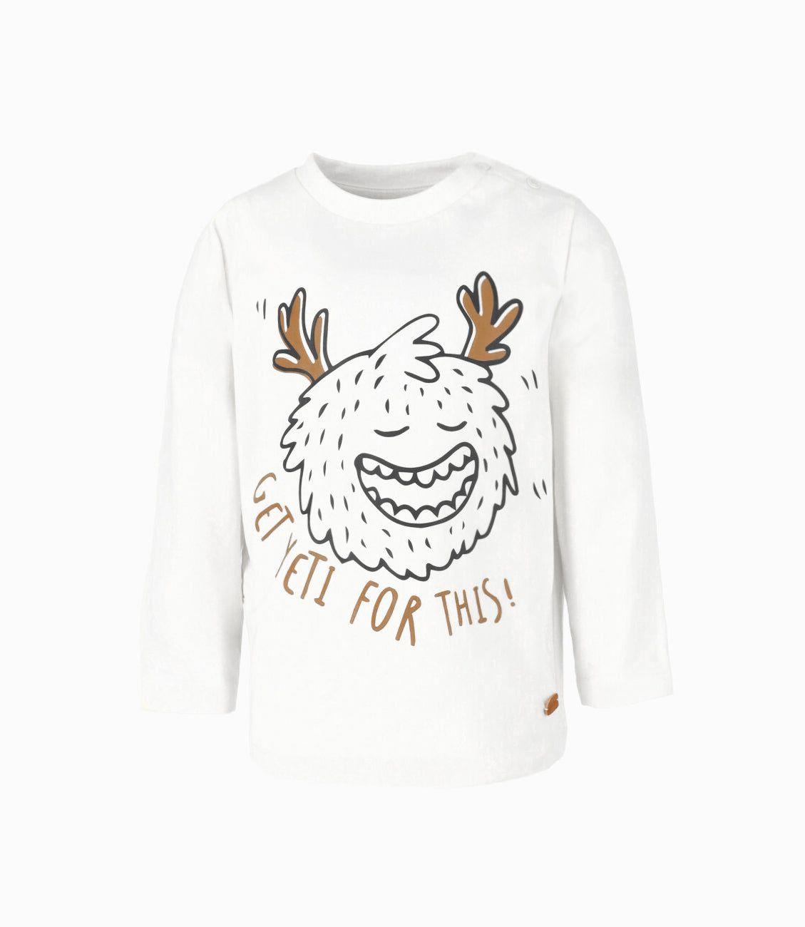 Polera bebés con yeti blanco Black and Blue-1