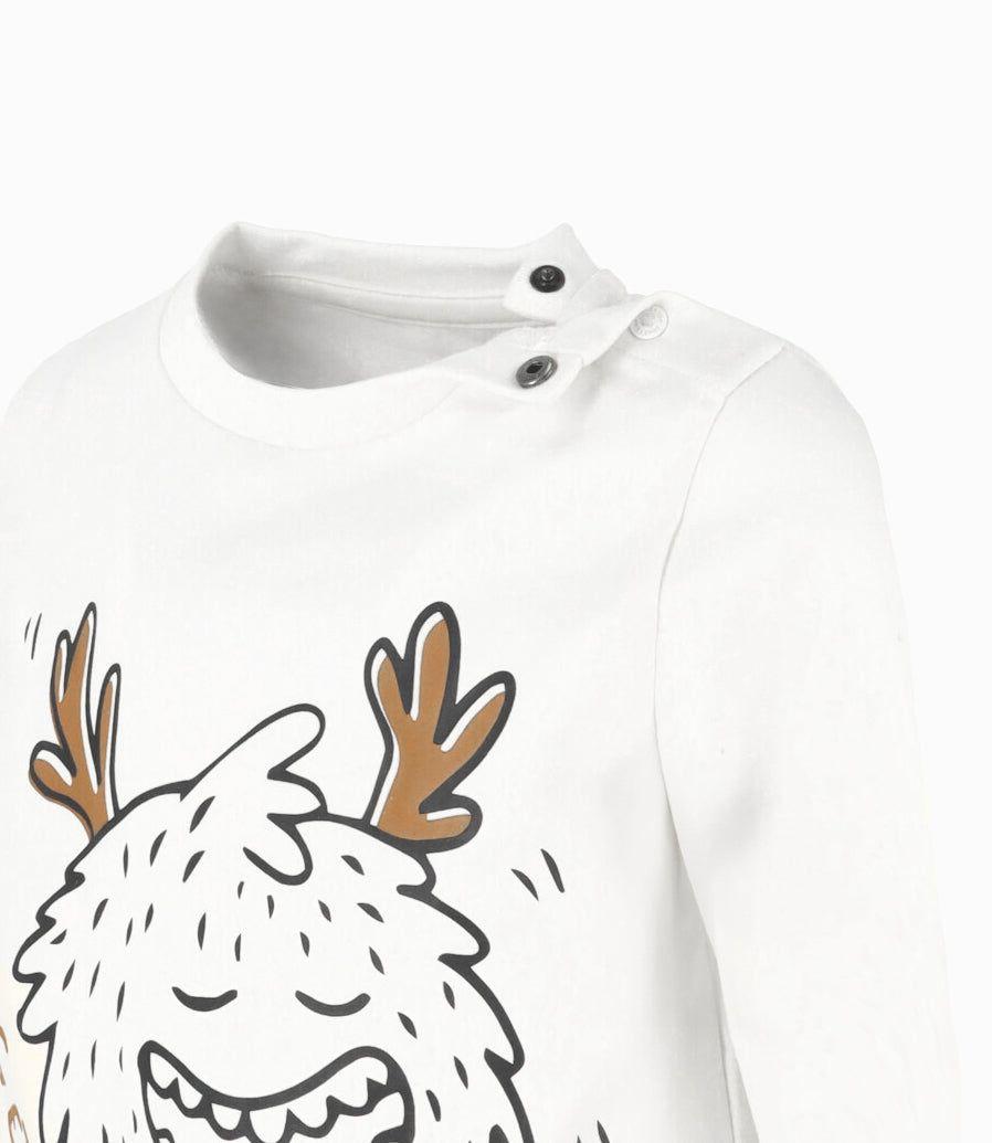 Polera bebés con yeti blanco Black and Blue-2