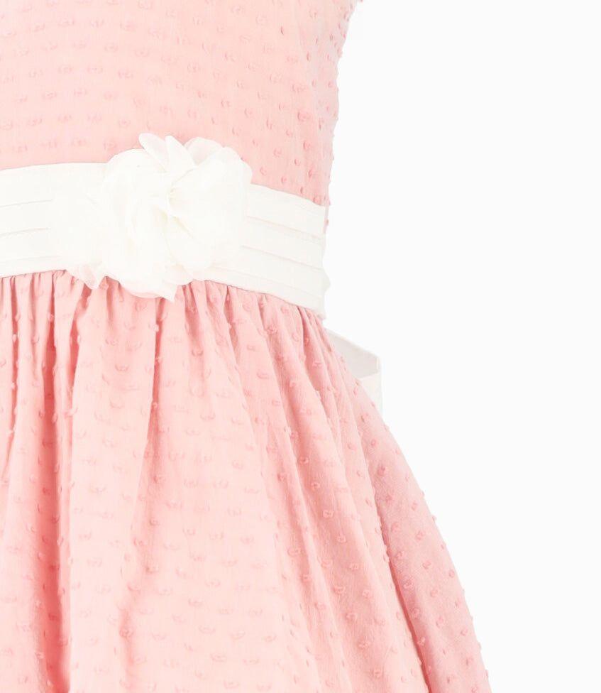 Vestido niña con lazo rosado Limonada-3