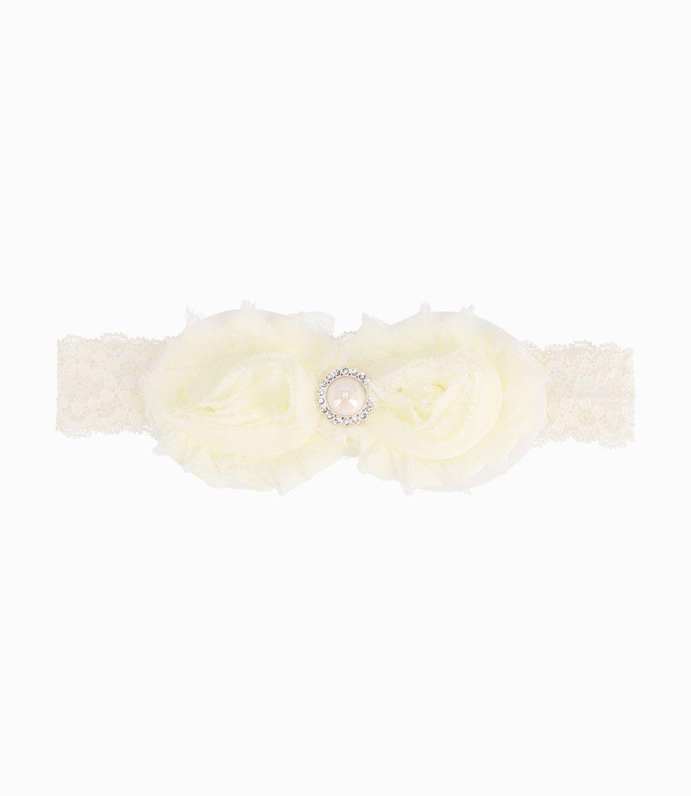 Cintillo Con Perla Recién Nacida Crudo Limonada-0