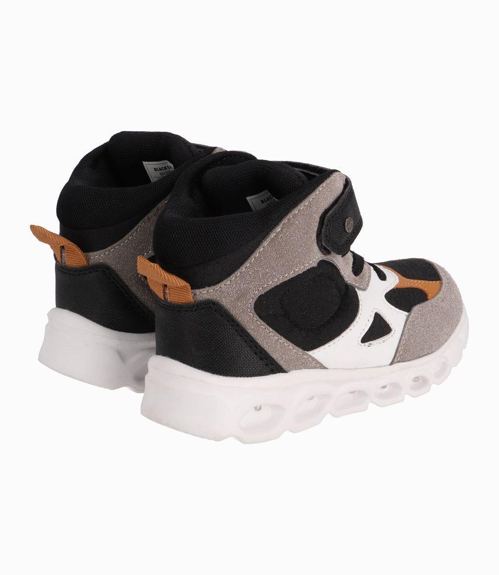 Zapatilla Bebé Niño Con Luces Black And Blue Negro-1