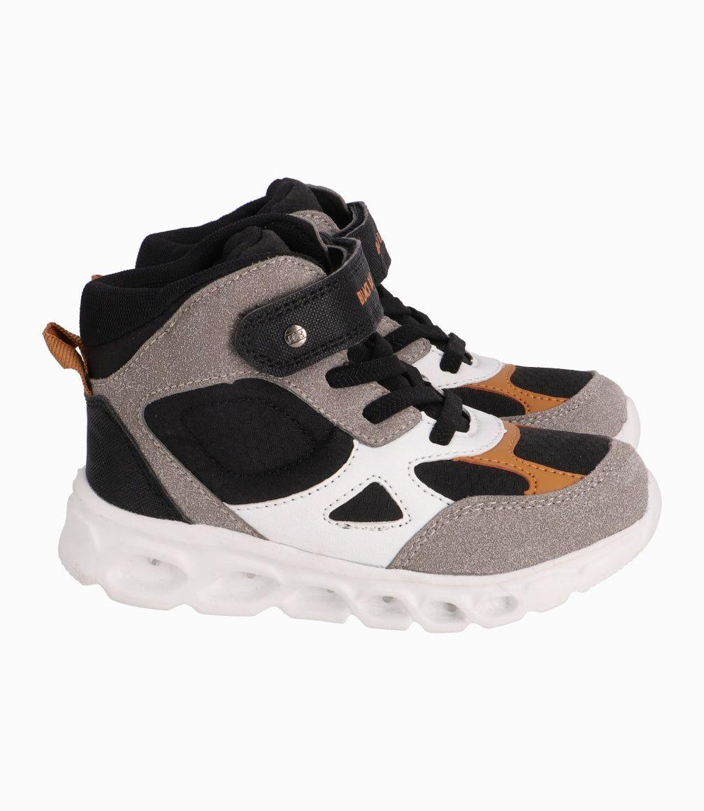 Zapatilla Bebé Niño Con Luces Black And Blue Negro-0