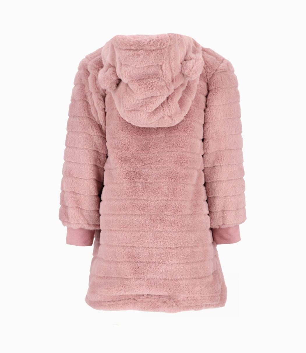Abrigo niña con orejas rosado 4 Kids-1