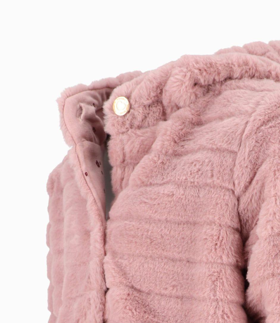 Abrigo niña con orejas rosado 4 Kids-2