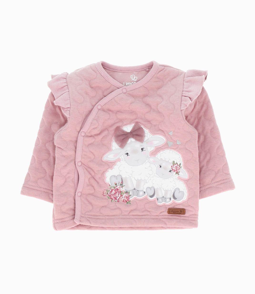 Conjunto recién nacida con gorro palo rosa Limonada-1
