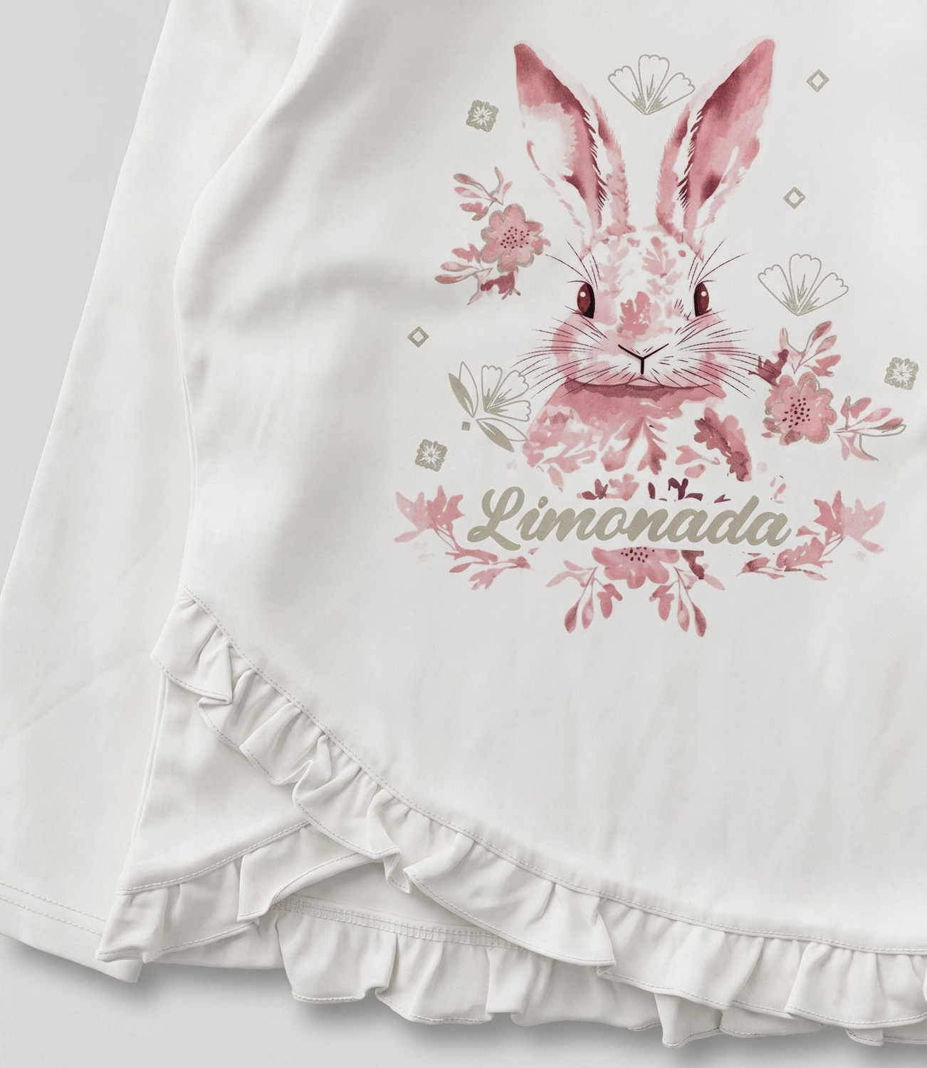Polera manga larga niña conejo L11011270478 coral Limonada-2