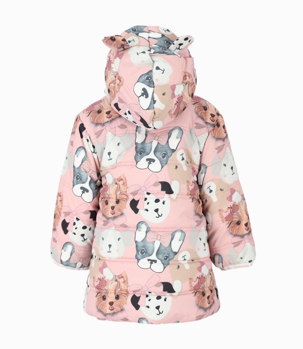 Parka bebés con perrito rosado Limonada-1