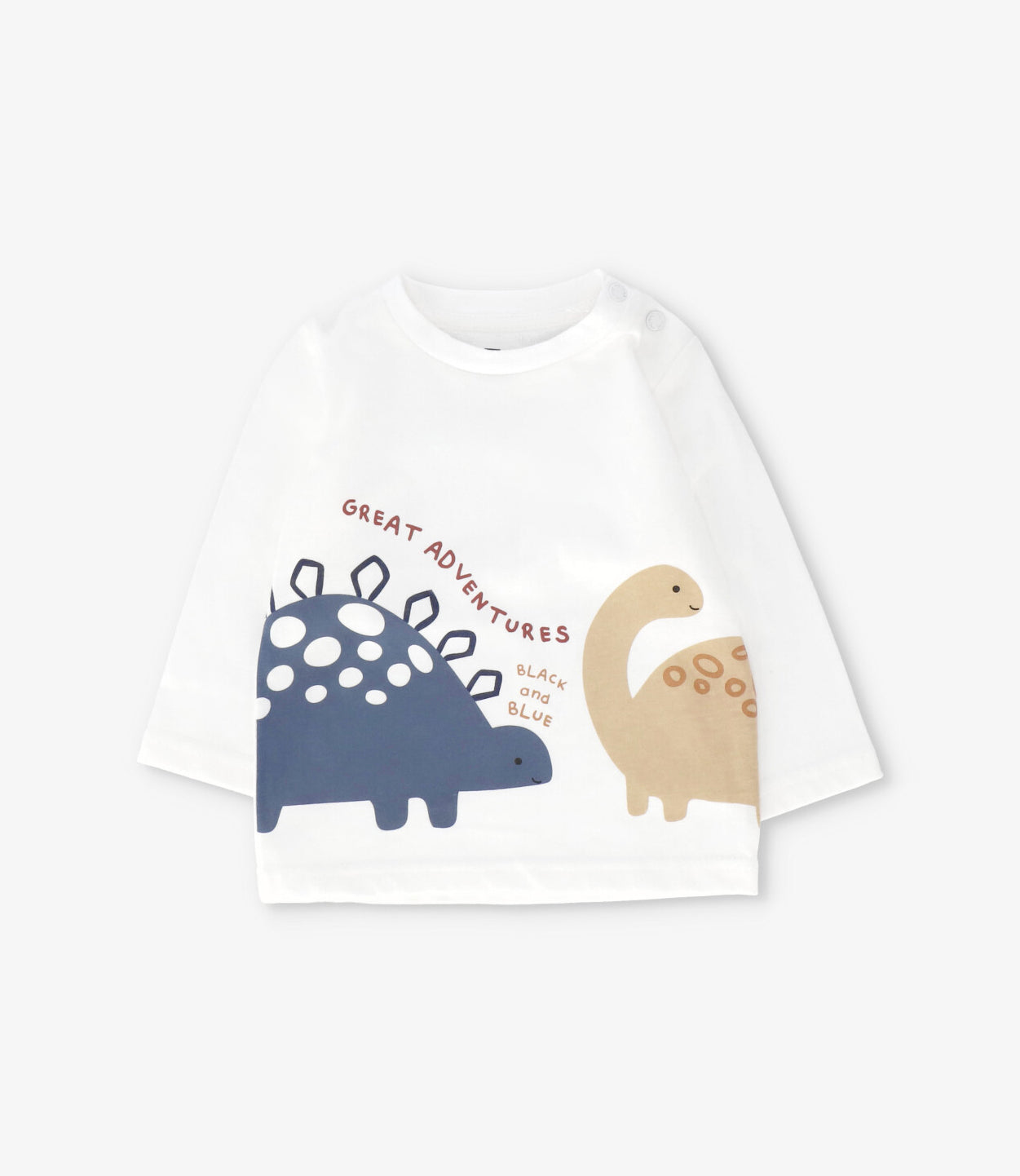 Polera manga larga bebé adventures crudo Black and blue-0