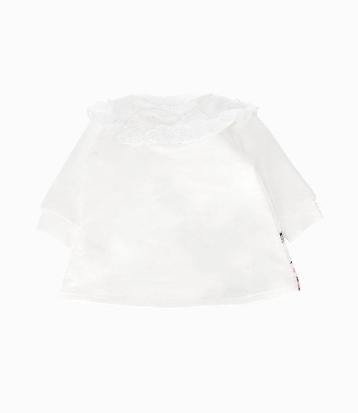 Conjunto recién nacida con vuelo blanco Limonada-2
