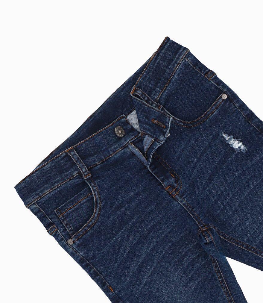 Jeans niño pitillo Azul Marino Black and Blue-2