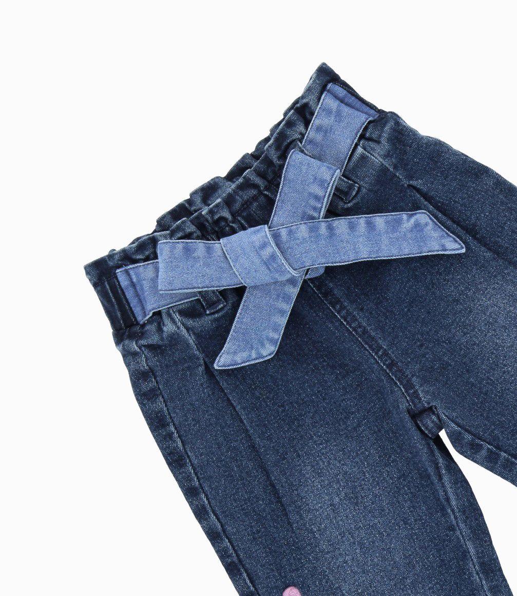 Jeans bebé love azul marino Limonada-2