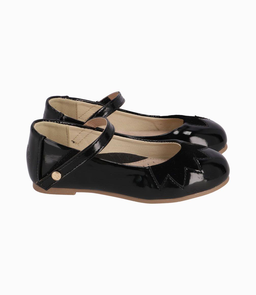 Bailarina De Charol Bebé Niña Negro Limonada-1