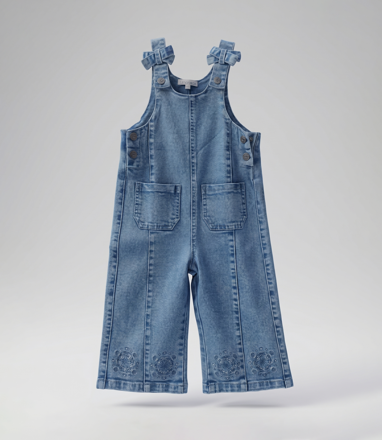 Jardinera bebé con polera L12181270174 denim Limonada-1