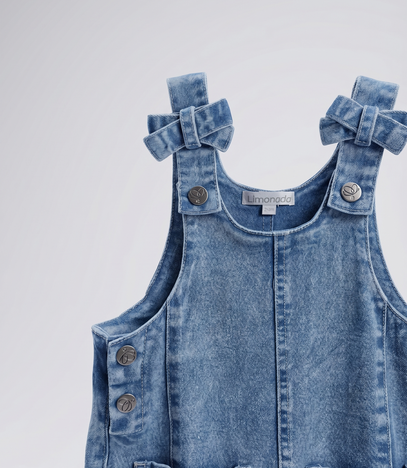 Jardinera bebé con polera L12181270174 denim Limonada-3