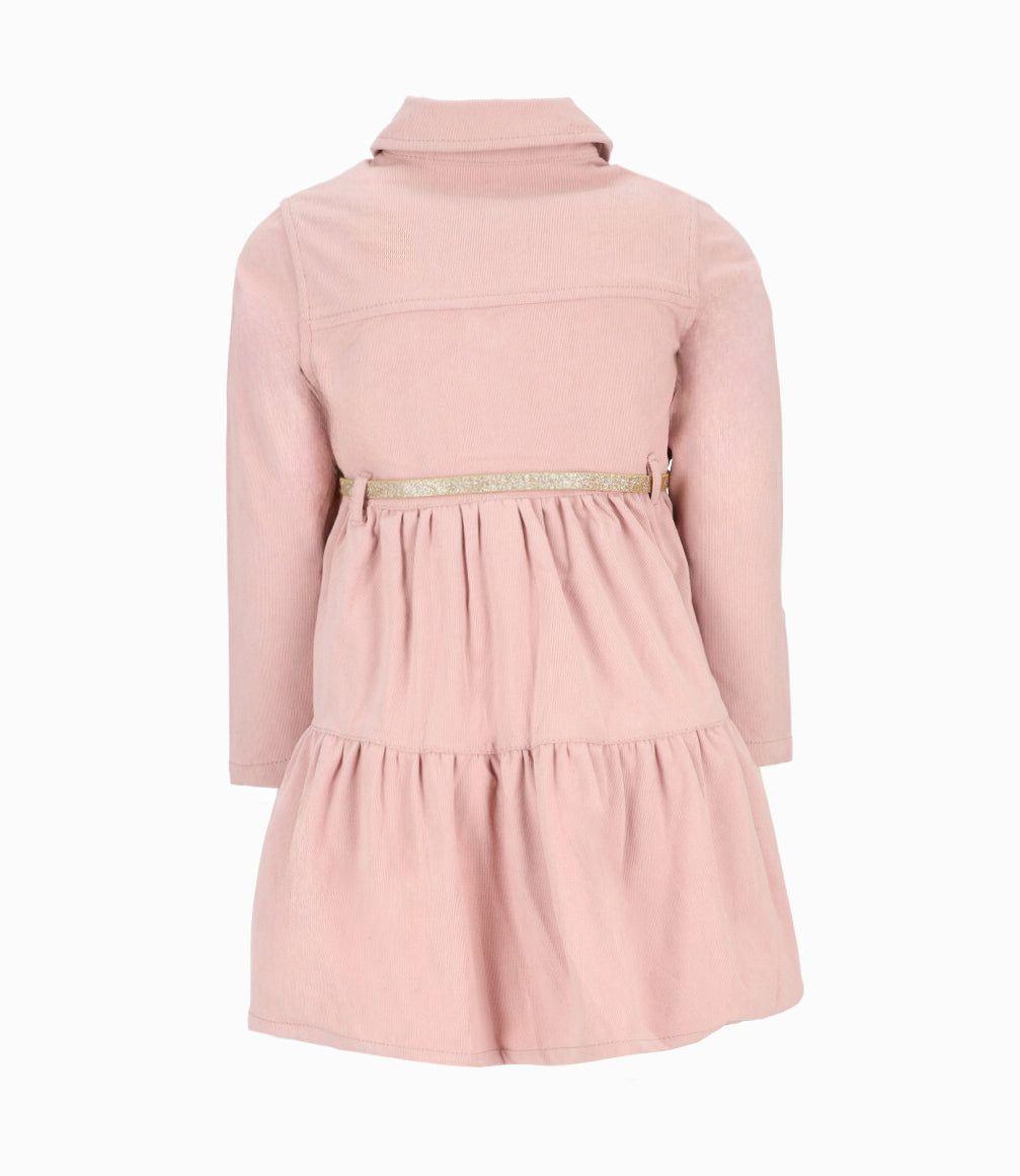 Vestido niña con cinturón morado 4 Kids-1