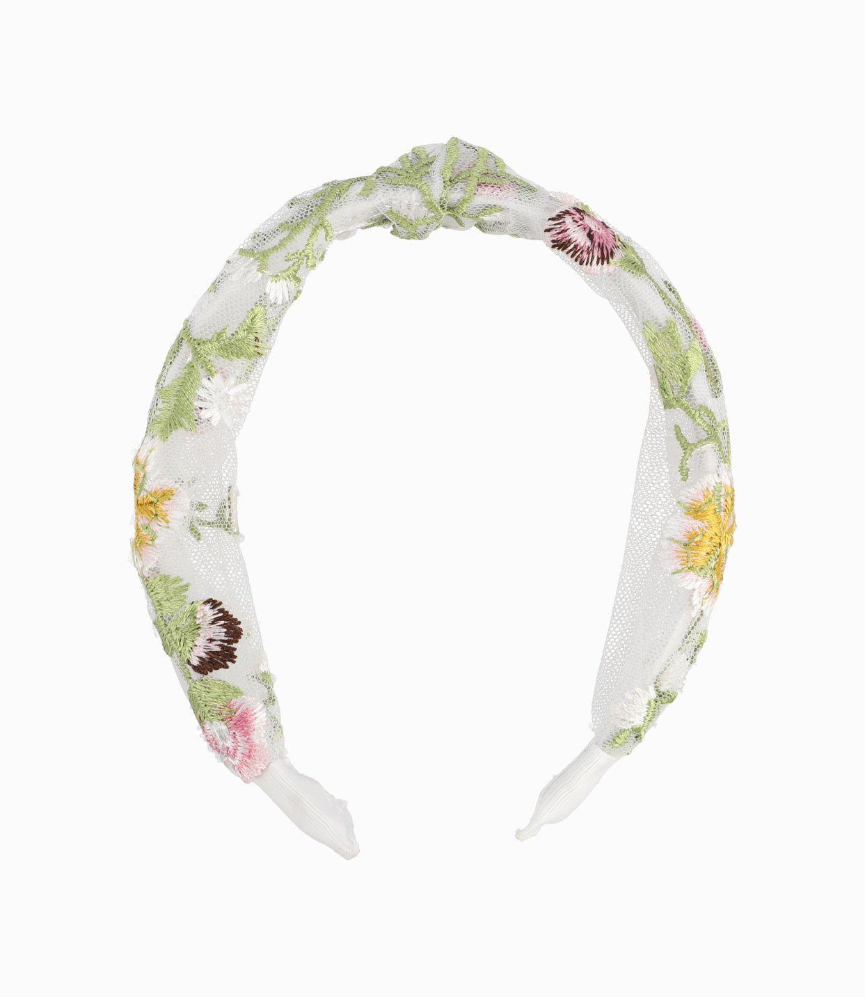 Cintillo Niña Con Flores Bordadas-2