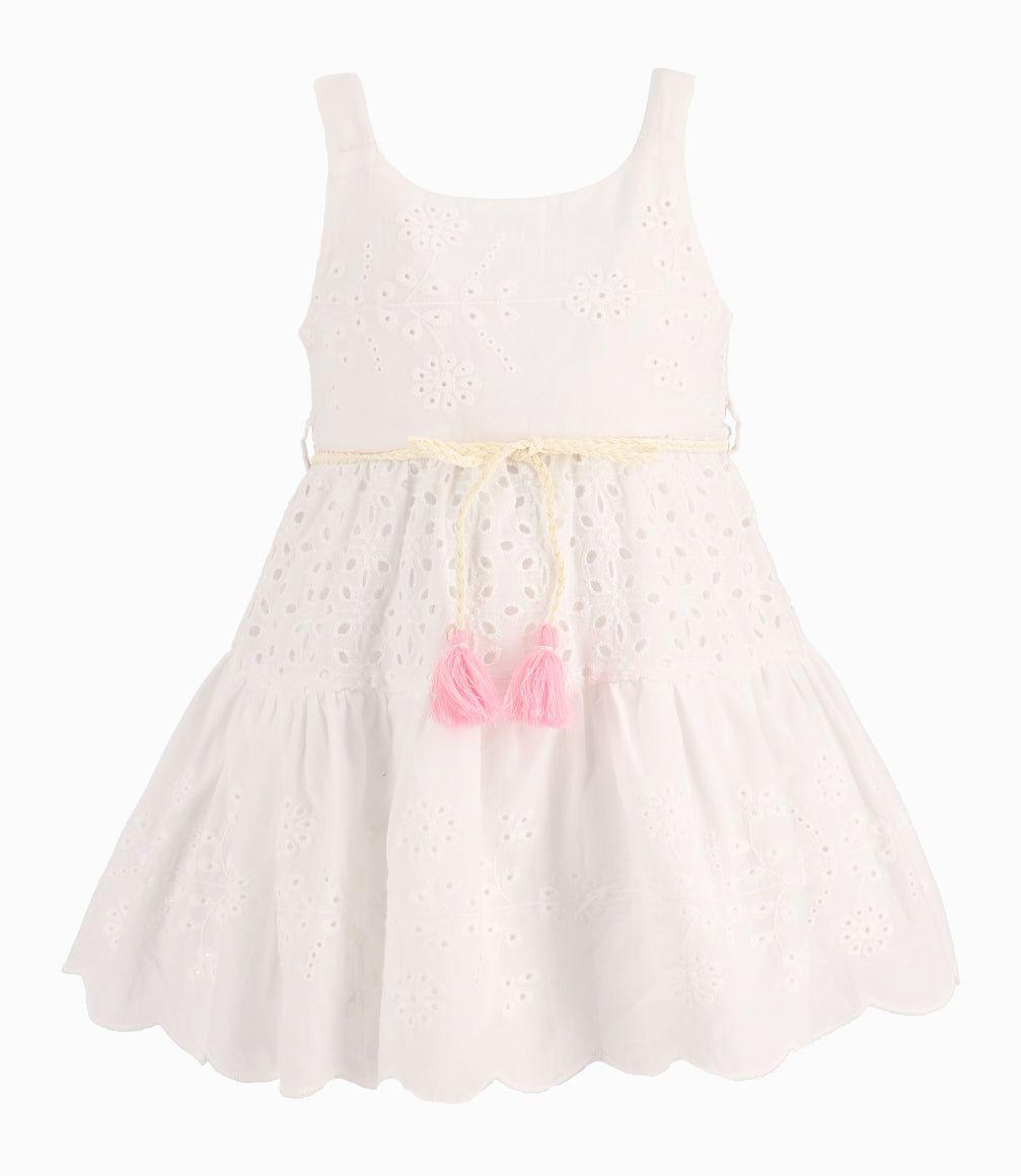 Vestido Bebé Niña Con Diseño Blanco-6