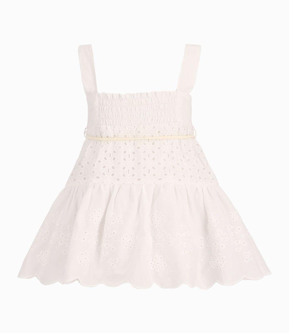 Vestido Bebé Niña Con Diseño Blanco-7