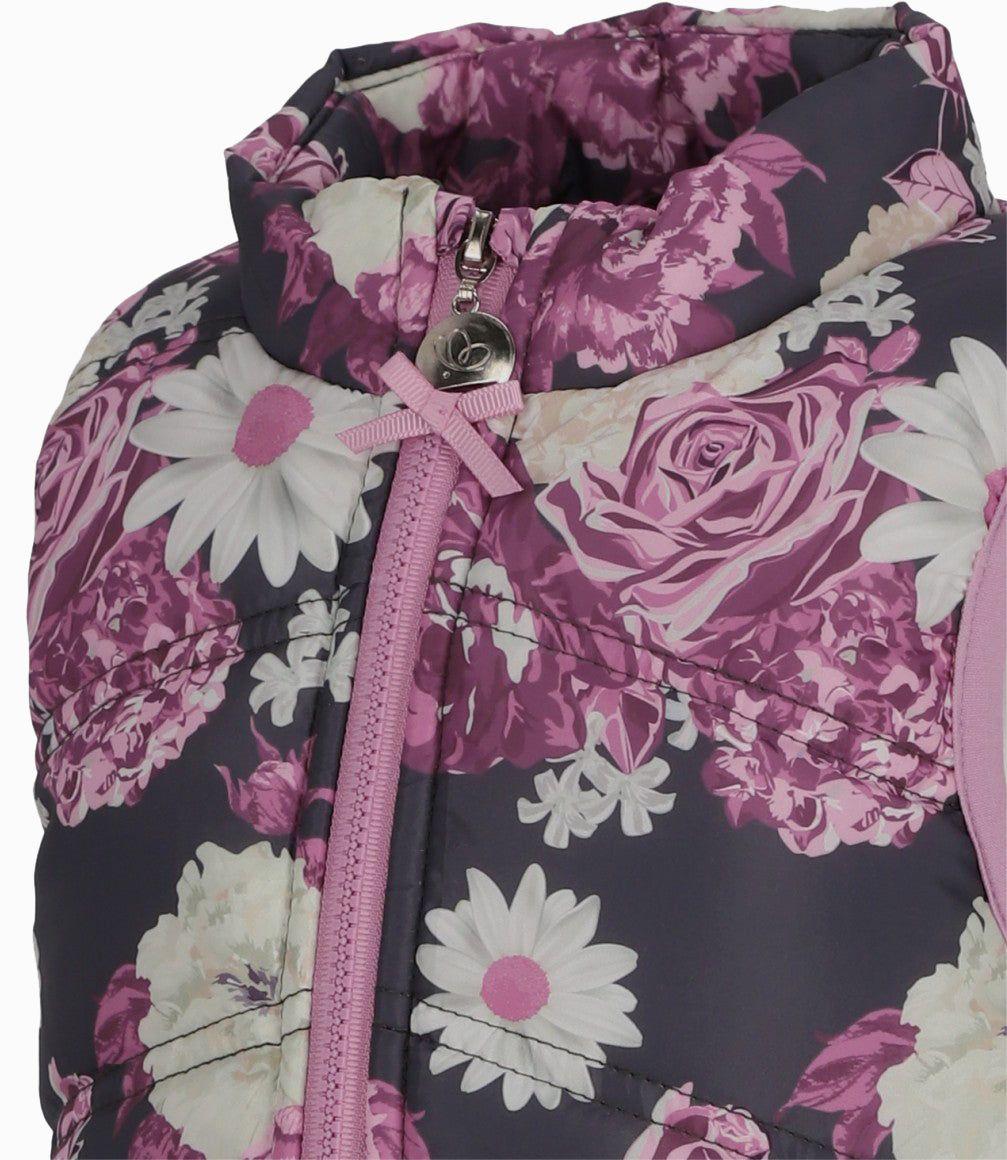 Parka bebé con flores palo rosa Limonada-2